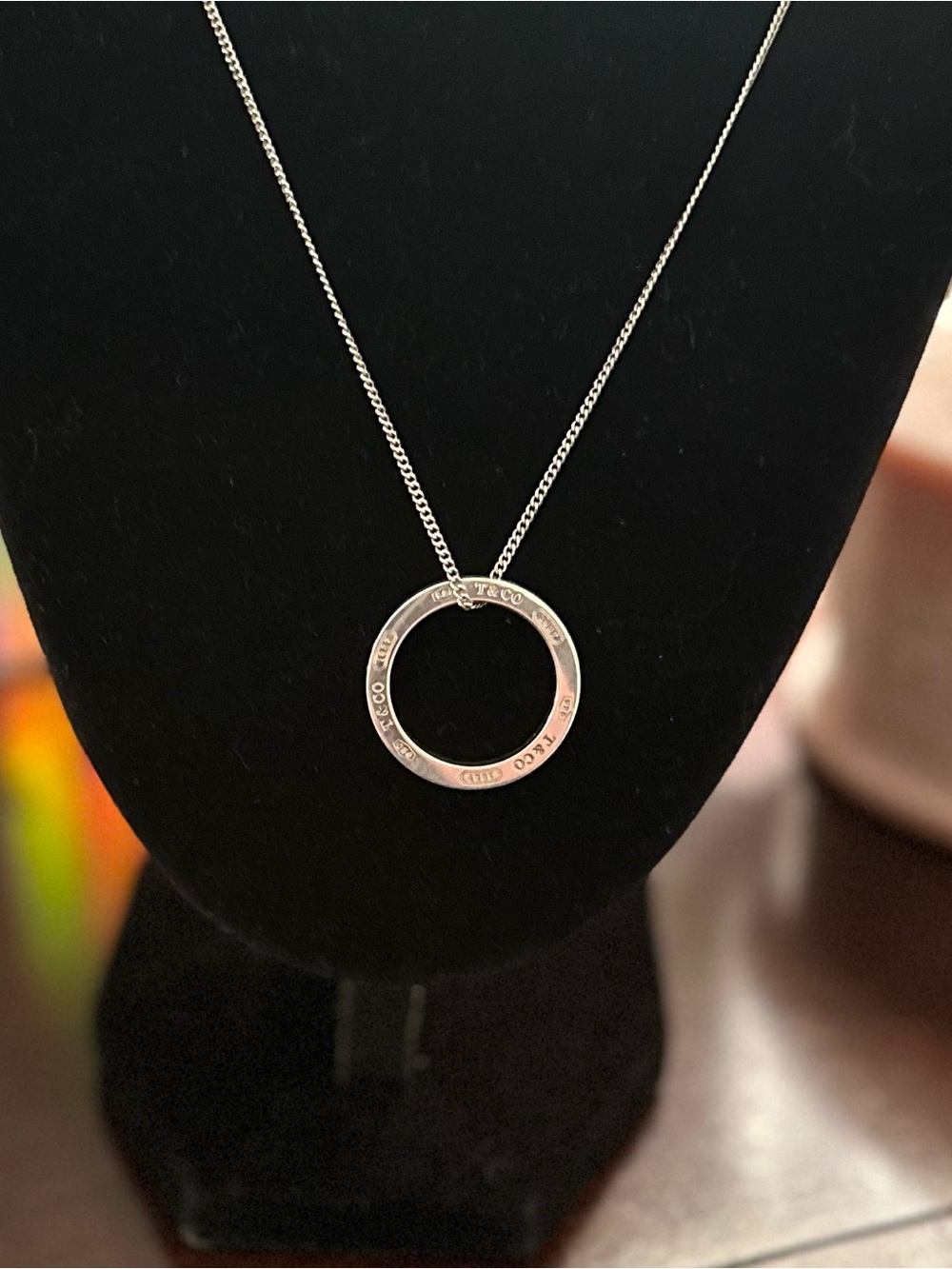 Tiffany & Co. 1837 Open Circle Pendant Necklace - Picture 5 of 8